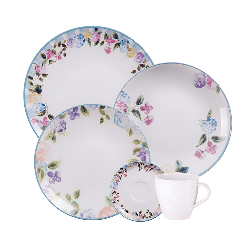 Aparelho Jogo De Jantar Pratos Kit 20 Peças Porcelana Completo Aura Tramontina em Oferta na Shopee