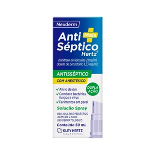 Anti Septico Hertz 50ml Spray em Oferta na Shopee