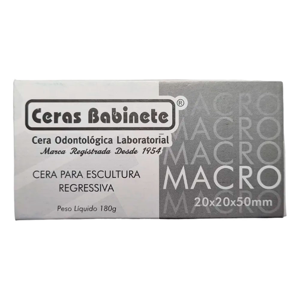 Cera Para Escultura Regressiva Macro Branca 180g Babinete em Oferta na Shopee