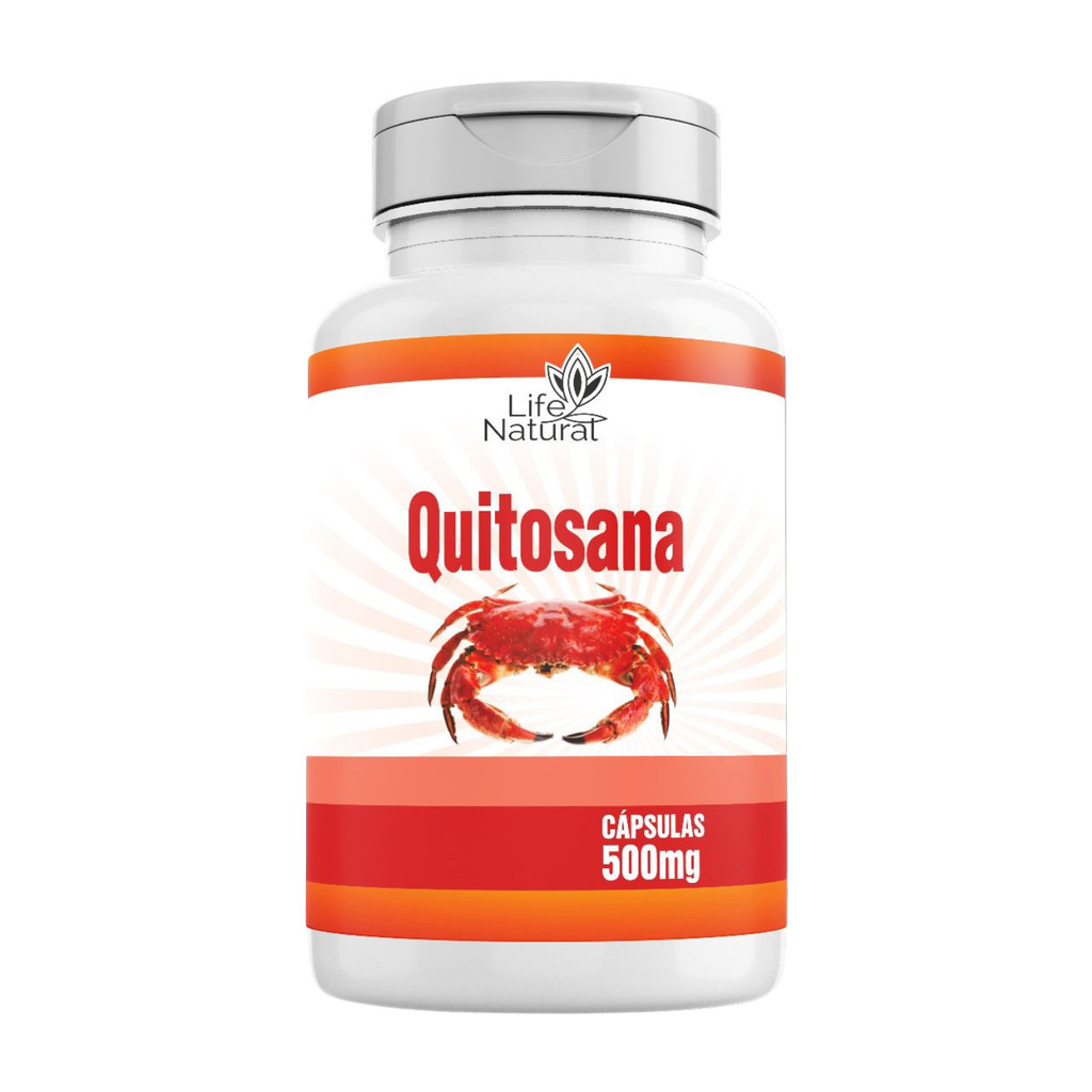 Quitosana 120 capsulas de 500mg em Oferta na Shopee