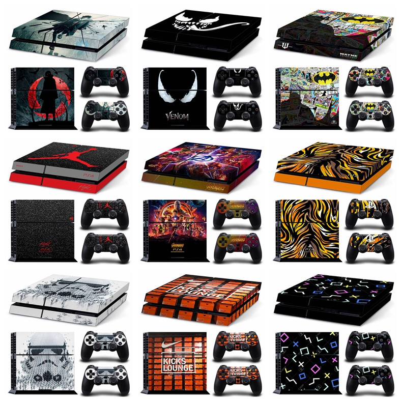 Adesivo De Pele De 98 Cores Compatível Com Sony Playstation 4 Fat Vinyl Decal Conjunto Completo De Película Protetora Pa