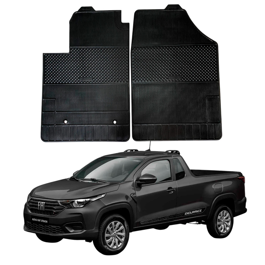 Tapete Fiat Strada 2021 a 2025 Stratus 100% Borracha Borcol