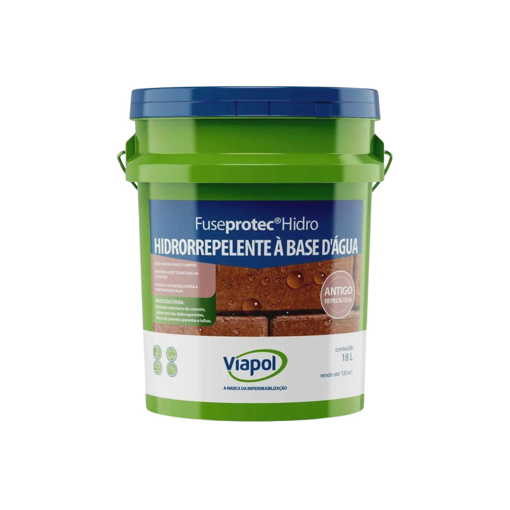 Hidrorrepelente Base Água Fuseprotec Hidro 18L Viapol em Oferta na Shopee