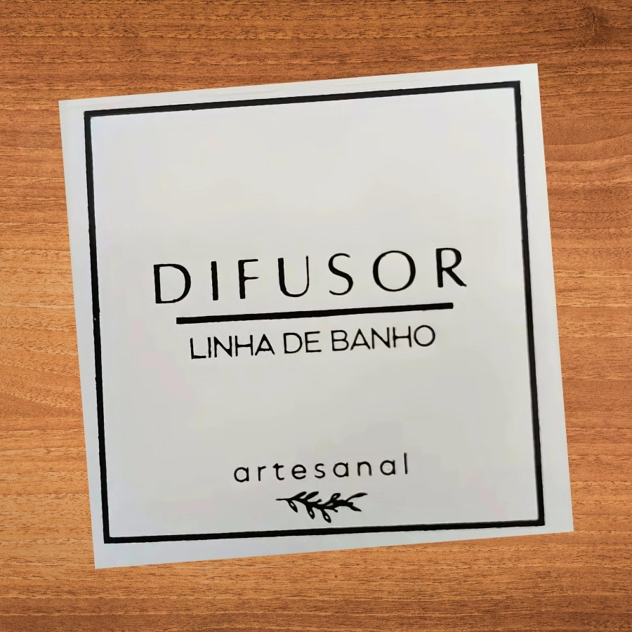 Adesivo Quadrado Decorativo Difusor Black - 4x4cm - 20 unidades - Stickr - Rizzo