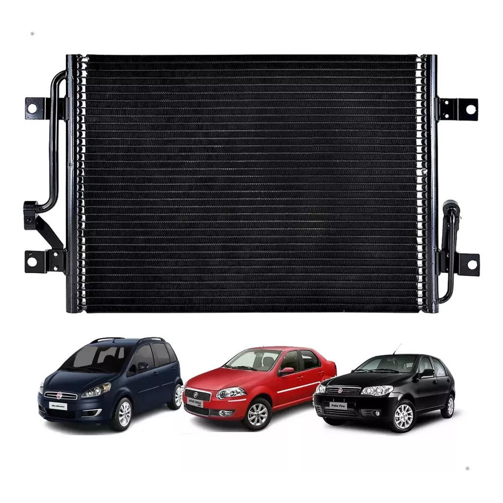 Condensador Fiat Palio Siena 96 / 08 Idea 1.4 Fluxo Paralelo em Oferta na Shopee
