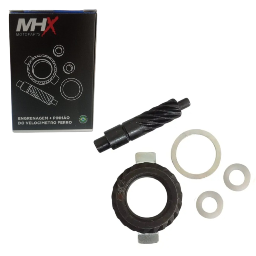 Kit Engrenagem Pinhão do Velocímetro Biz 125/Pop 100/110 Fan 150