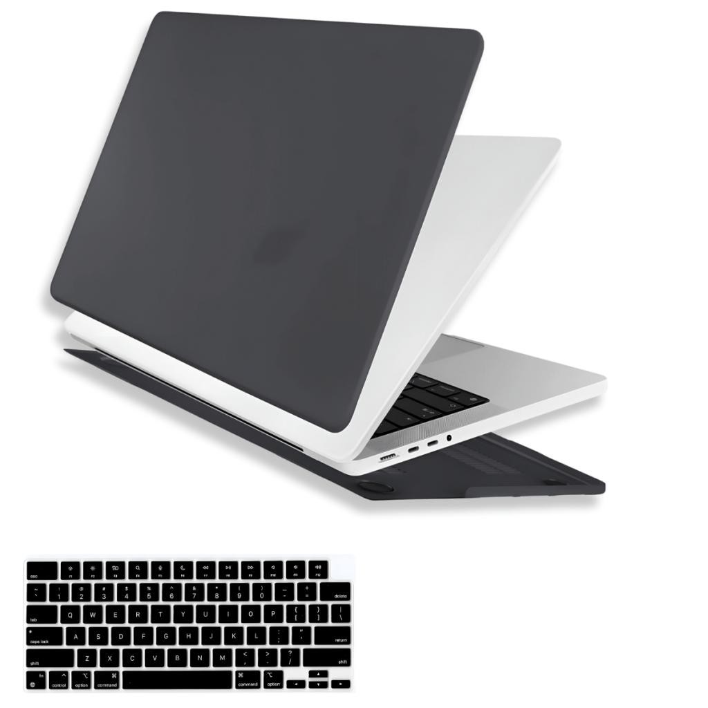 Capa Para MacBook Pro 14 Pol M3 M2 M1 2021 Até 2024 Kit SkinCase Hard Case + Proteção Teclado