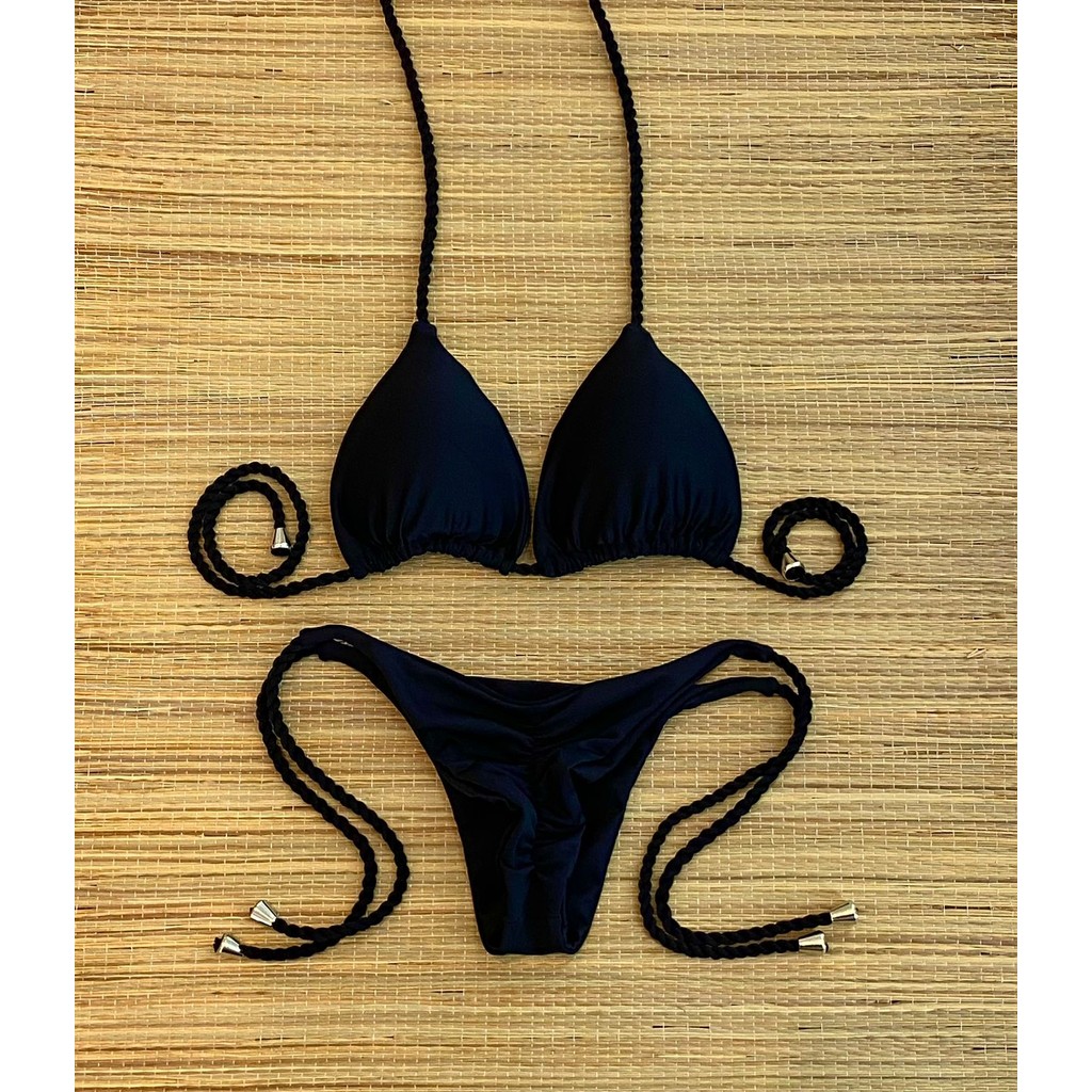 BIQUINI TRANÇA CORTININHA EMPINA BUMBUM COM BOJO FORRADO em Oferta na Shopee
