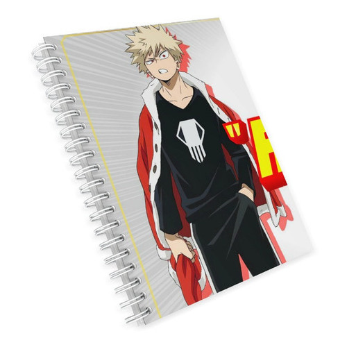 Caderno Universitário Kacchan Bakugo Boku No Hero 1, 10 e 15 Matérias Escolar Capa Dura Animes  Desenhos