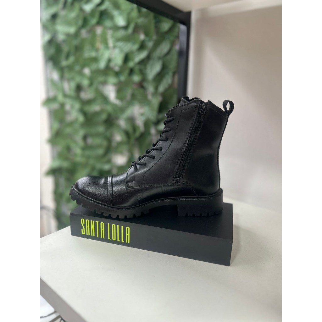 Bota Santa Lolla Cano Curto Preta: Onde Comprar | BuscaProdutos