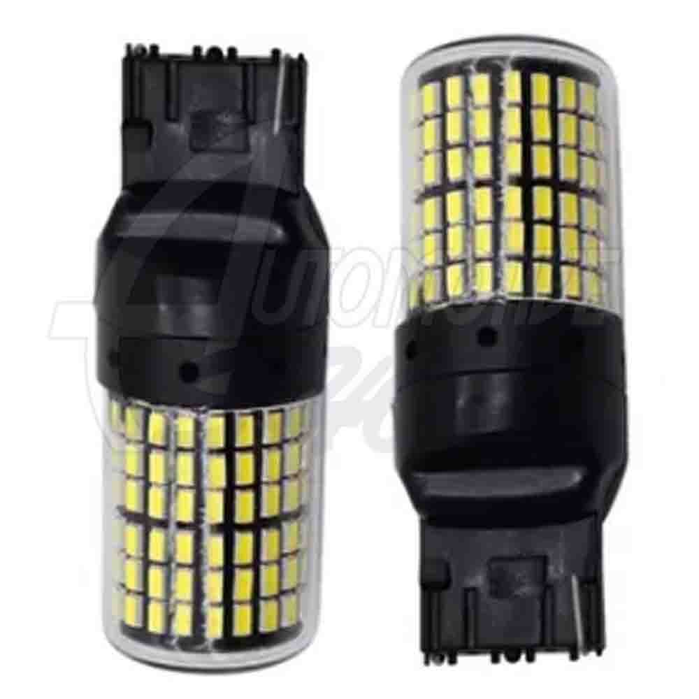 Lâmpada Pingo T20 W21/5W Dois Polos 144 leds smd Branco 360