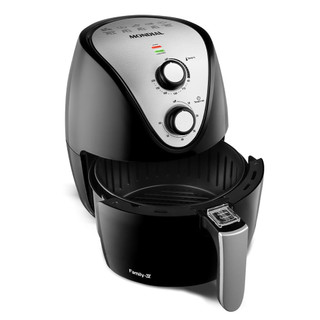 Fritadeira Sem Óleo Air Fryer 3,5L Mondial Preto e Inox 1500W AF-30 I
