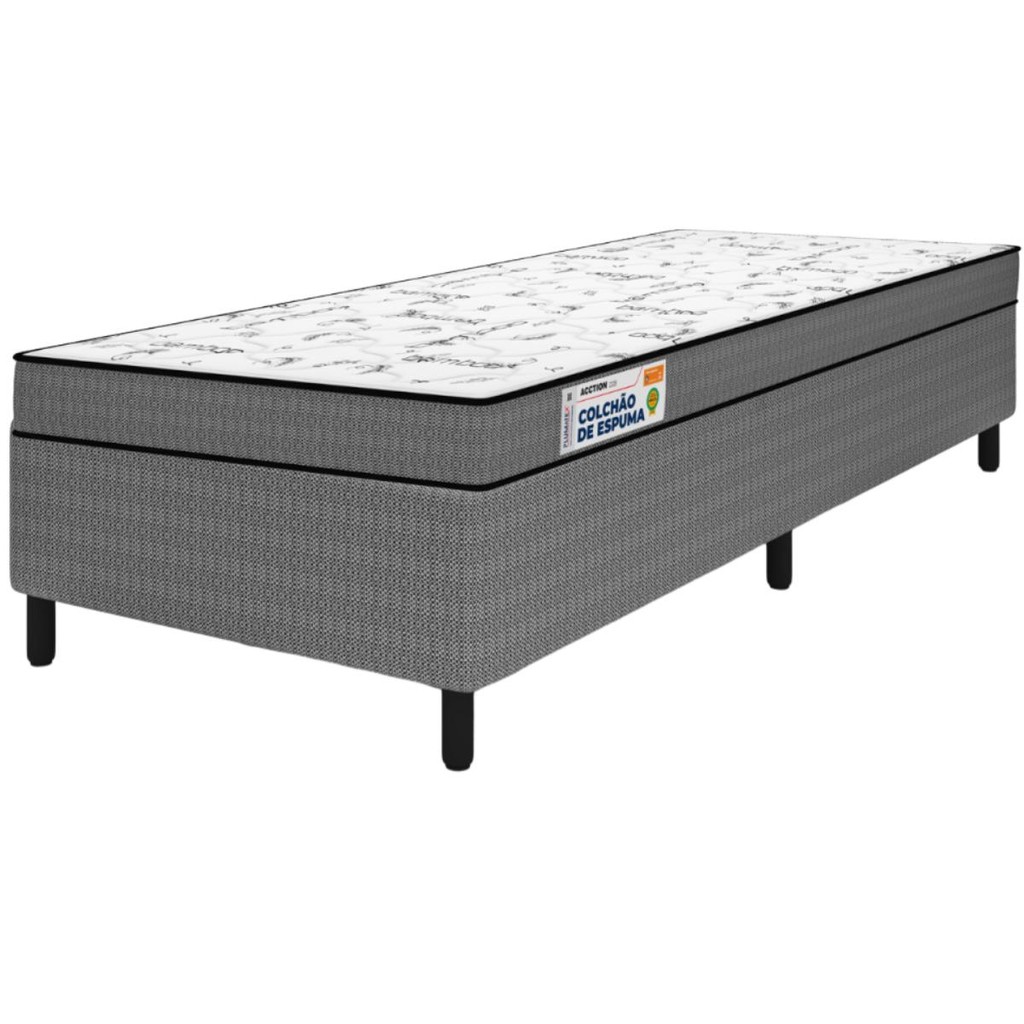 Cama Box Solteiro Acction D28 Plumatex em Oferta na Shopee
