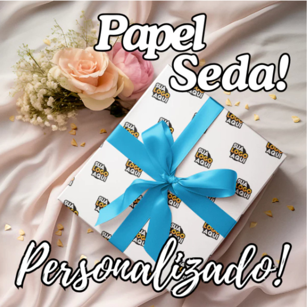 Papel de Seda Personalizado 30x40 *(35G fino) com Logo