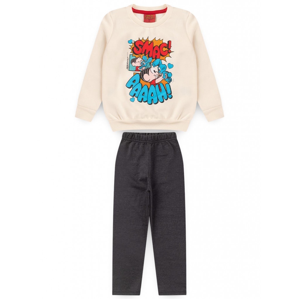 Conjunto Feminino Infantil Smac Sansão - Turma da Mônica em Oferta na Shopee