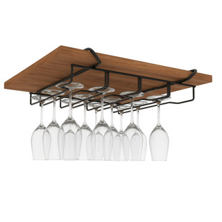 Suporte para Taças Suspenso Armário Porta 12 Taças Organizador Cozinha Prateleiras Copos em Oferta na Shopee