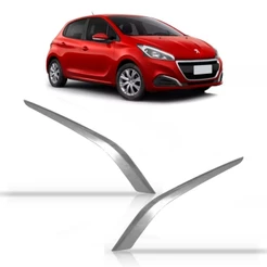 Par Friso Cromado Do Farol Milha Peugeot 208 2017 A 2020