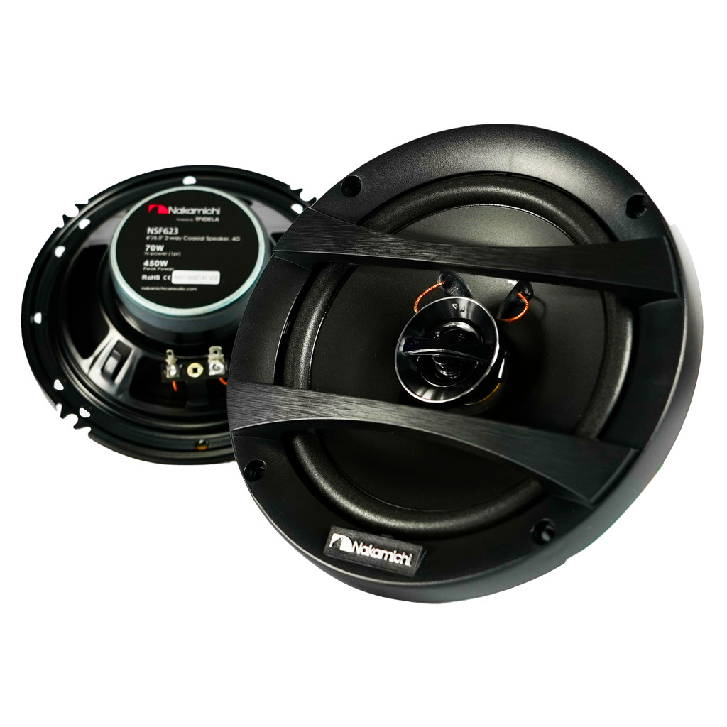 Par Alto Falante Coaxial Nakamichi 6 Pol 70W Rms Nfs623