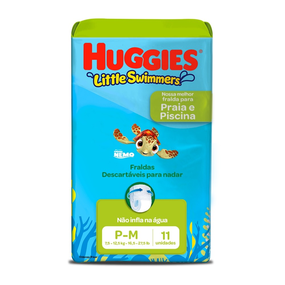 Fralda Huggies Little Swimmers P/M 11 Un em Oferta na Shopee