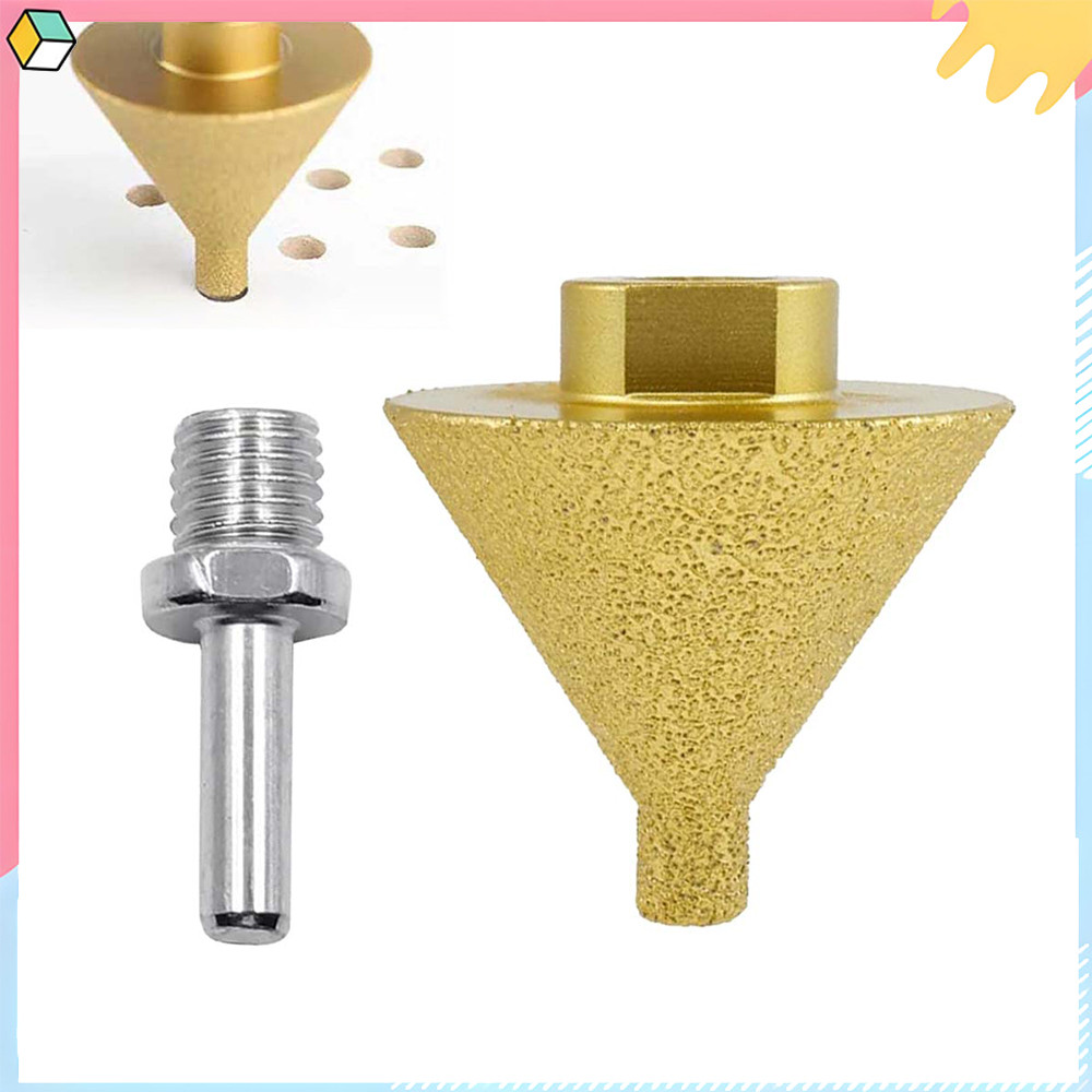 Broca de chanfro chanfrada de diamante para esmerilhadeira angular, broca escareadora de 38 mm M14 Rosca