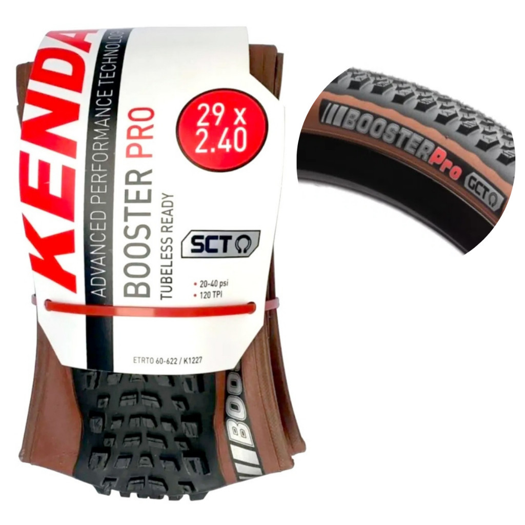 Pneu Aro 29 x 2.40 Kenda Booster Pro Faixa Marrom de Kevlar Próprio Para Tubeless Tecnologia SCT em Oferta na Shopee