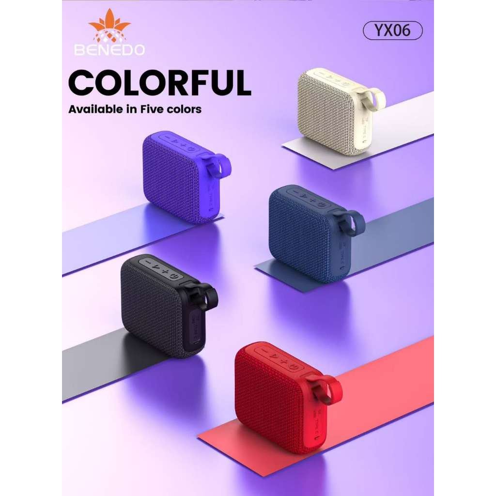 Caxia De Som YX-06 de 20W, à prova d'água, Bluetooth 5.3 USB/TF/BT/FM/TWS benedo original em Oferta na Shopee