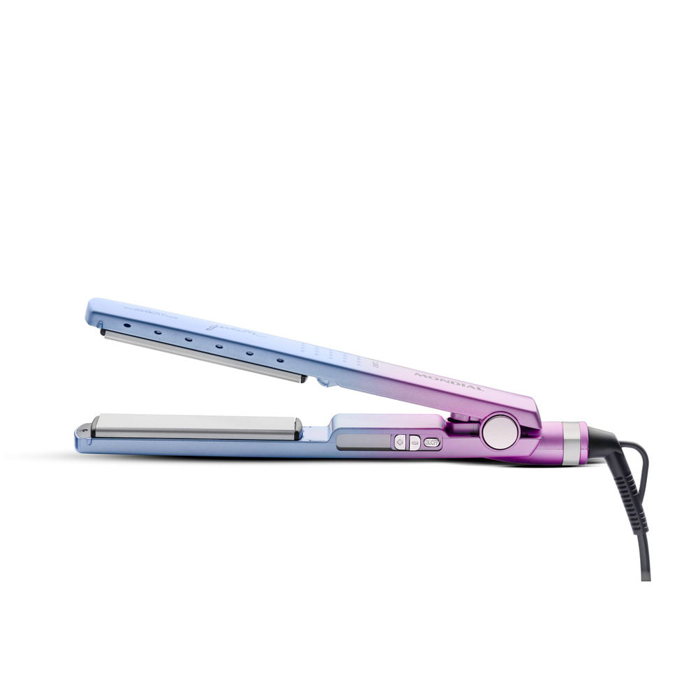 Prancha Alisadora By Juliette Mondial Azul e Rosa 60W P-JU-03 - Beauty