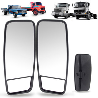 Par de Espelho Mercedes 1114 - 1313 - 1313 -1314 1513 - 1518 - 1519 - 1932 - 1933 - 1934 - 2013 - 2213 Tamanho 37x20 em Oferta na Shopee