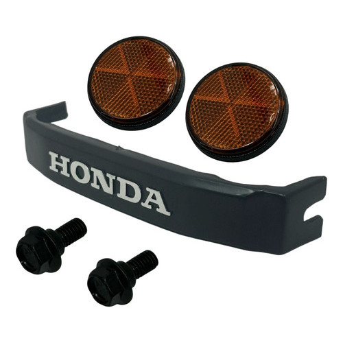 Emblema Frontal Honda ml 125 + Par Olho De Gato Cg Ml Turuna 83 Á 88