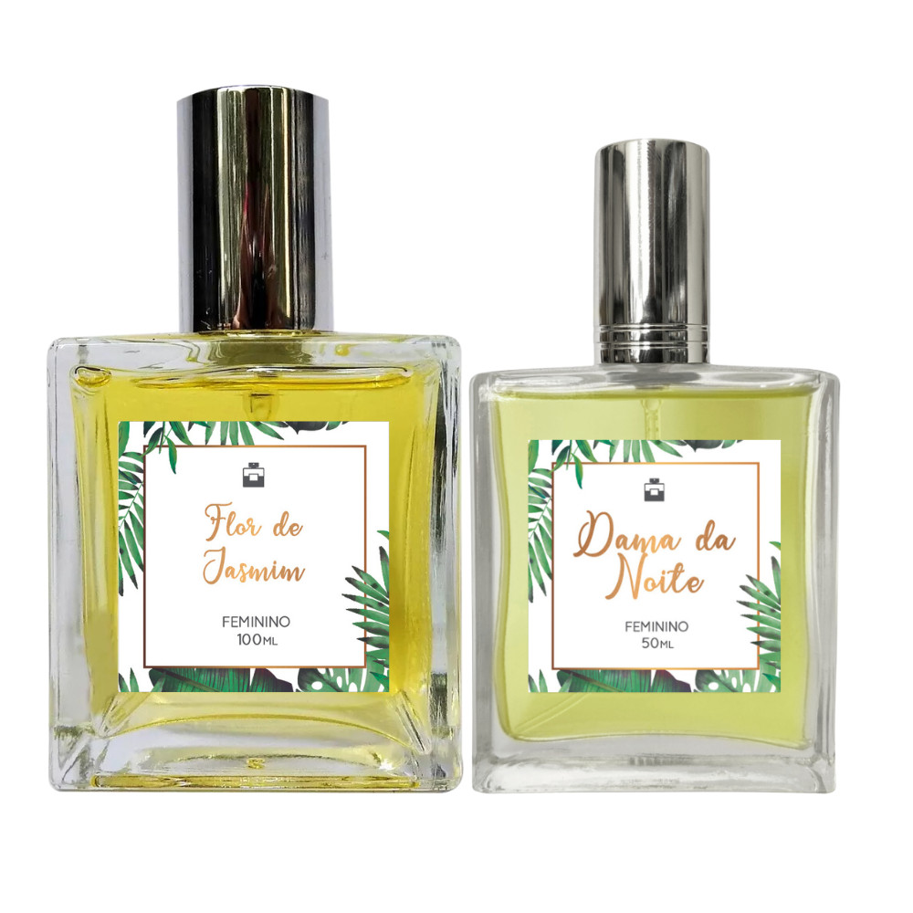 Kit Perfume Fem. Flor de Jasmim 100ml + Dama da Noite 50ml