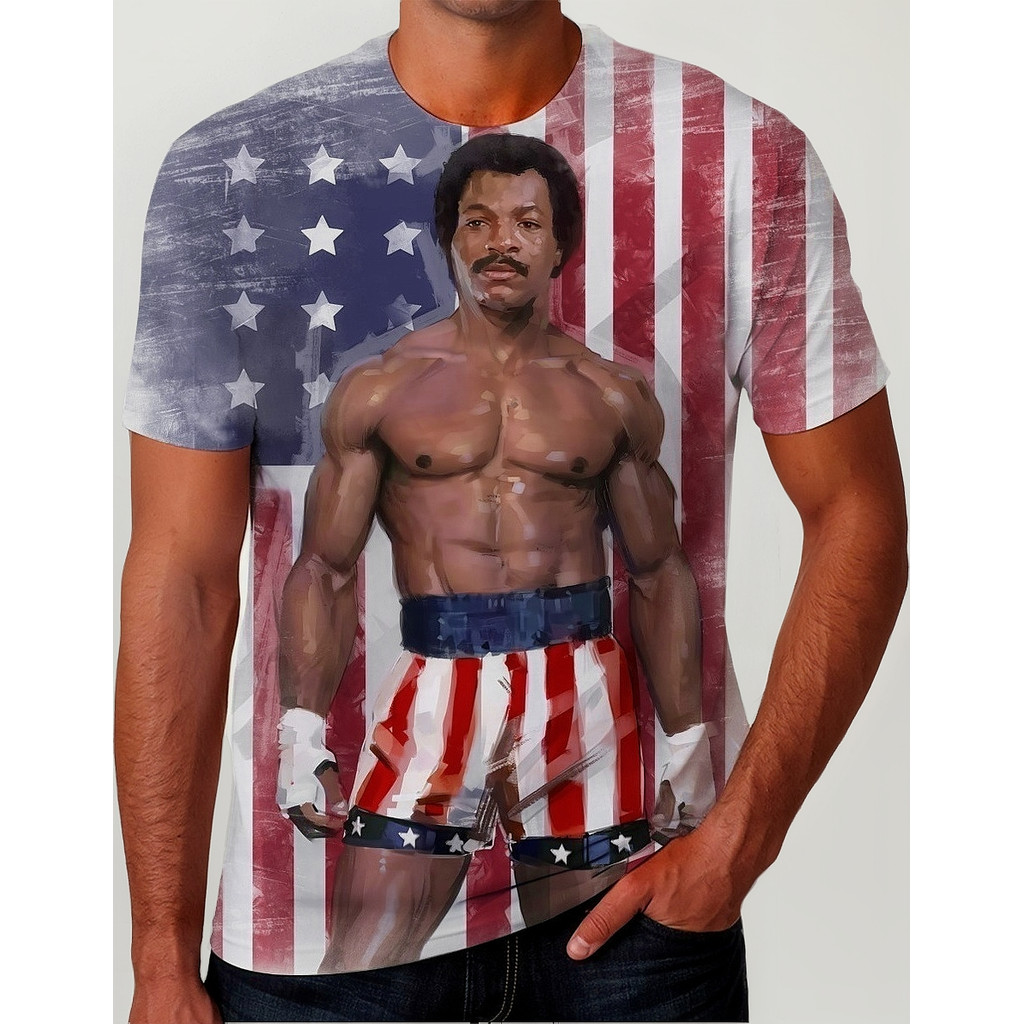 Camiseta Camisa Blusa Apollo Creed Treinador Rocky Balboa 2