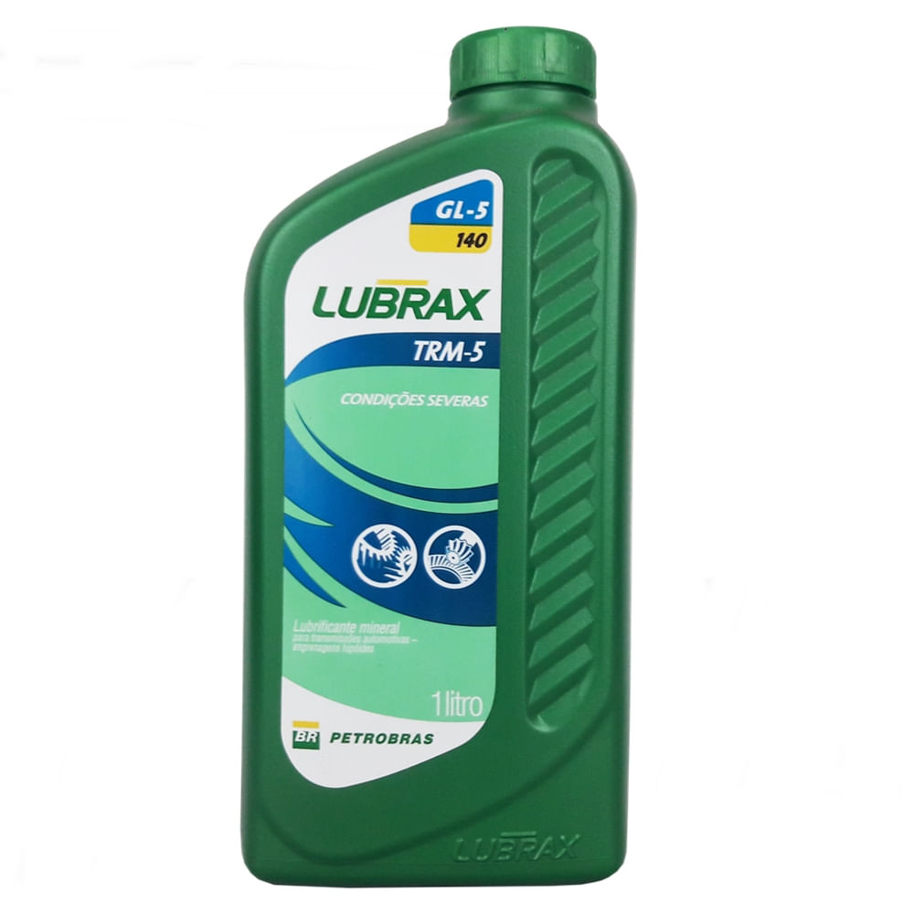 Óleo Lubrificante Mineral Monoviscoso Petrobras Lubrax TRM-5 para Transmissões Hipóides Api GL-5/140 - 1L