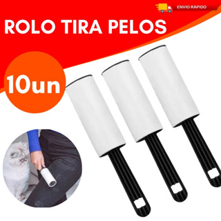 Kit 10 Peças Rolos Adesivos Tira Pelos Praticidade e Limpeza Pratico Facil Limpar em Oferta na Shopee