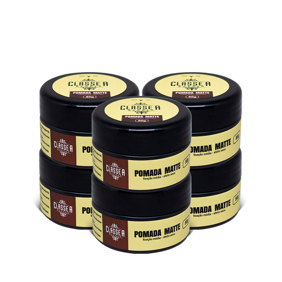 POMADA MODELADORA EFEITO SECO MATTE 80G - 6 UN - CLASSE A