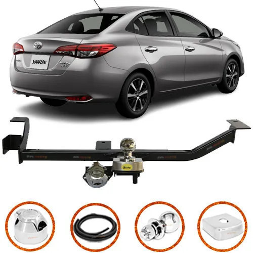 Engate Reboque Toyota Yaris Sedan 2017 2018 2019 2020 2021 2022 2023 2024 700kg Reeforçado bOM