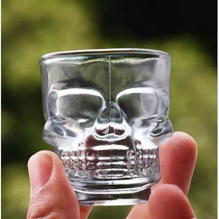Copo De Vidro Shot Dose Tequila De Caveira 50ml