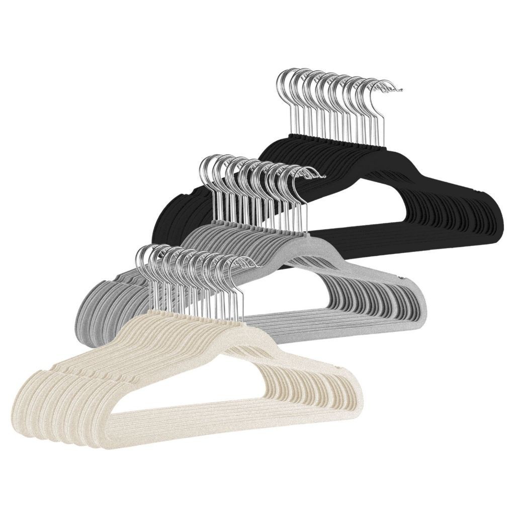 Kit Cabides Veludo Para Roupas Adulto 40 Unidades Fino Resistente