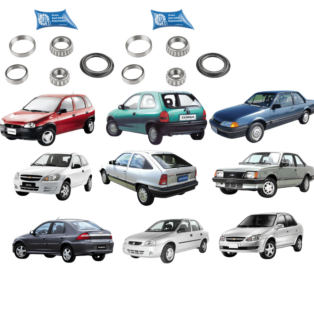 ROLAMENTO RODA TRASEIRA (KIT 2 LADOS) CORSA 94 A 2002 CELTA TODOS PRISMA 07 A 2012 MONZA/KADETT TDS