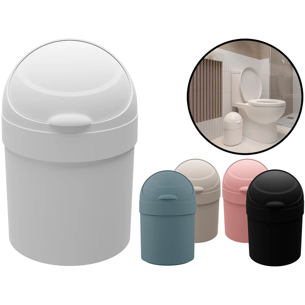 Lixeira Tampa Basculante Cesto Multiuso Para Banheiro Escritório Cozinha 6 Litros Astra	 em Oferta na Shopee