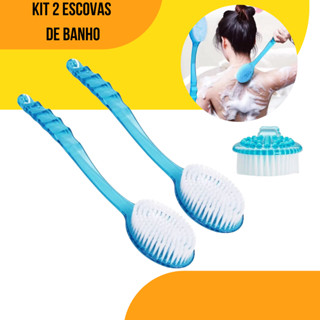 Escova de Banho para as Costas Cabo Longo Massageadora em Oferta na Shopee