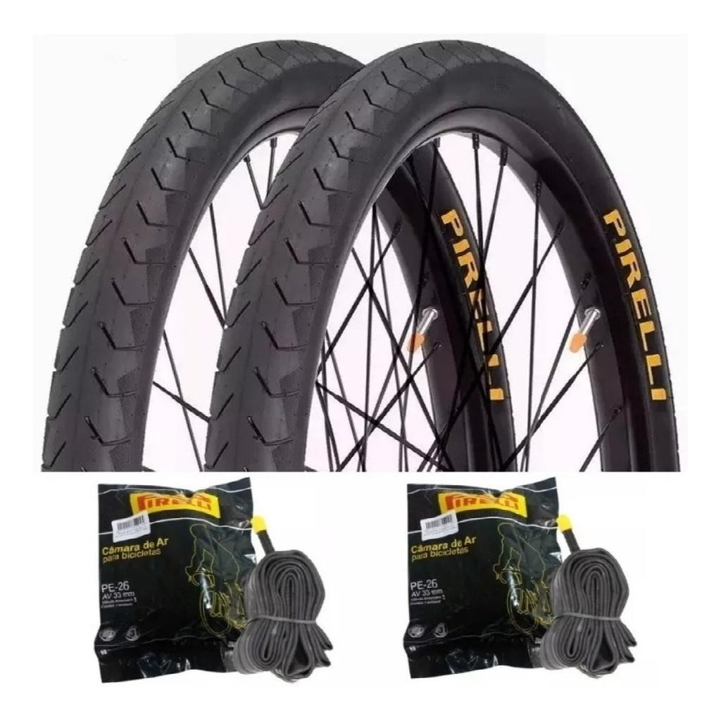 Par Pneu Bike Pirelli Phantom Aro 26x1.95 + 2 Camara Pirelli em Oferta na Shopee