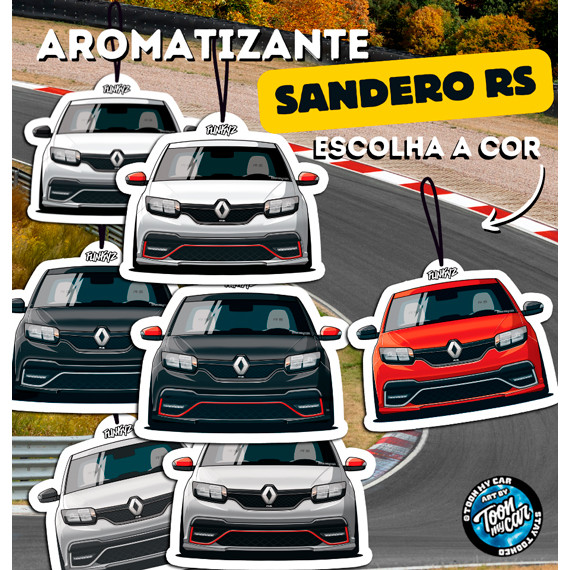 Aromatizante Sandero RS (Escolha sua Cor) (Tipo Little Tree) Funkyz