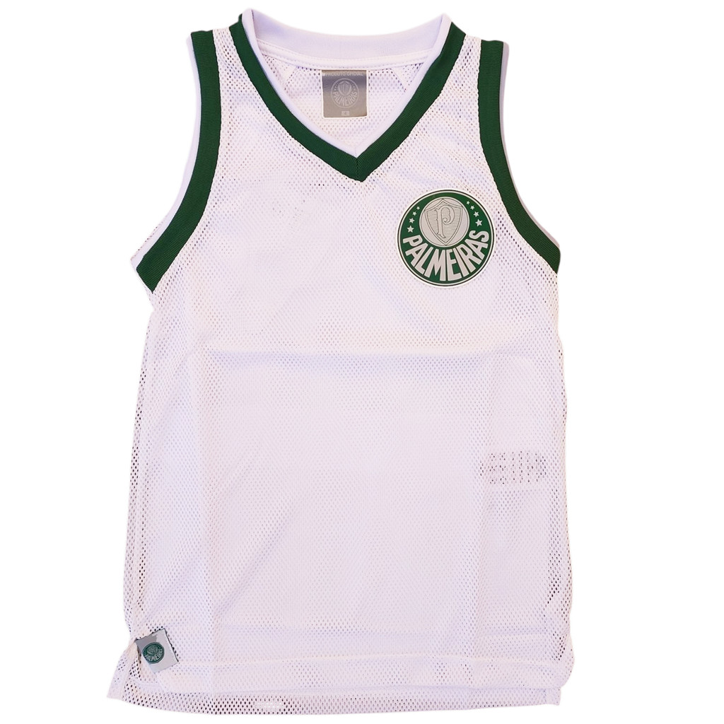 Camisa do Palmeiras Infantil Regata Basket Oficial Revedor