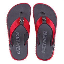Chinelo Kenner Kivah TKS Preto e Vermelho - Masculino