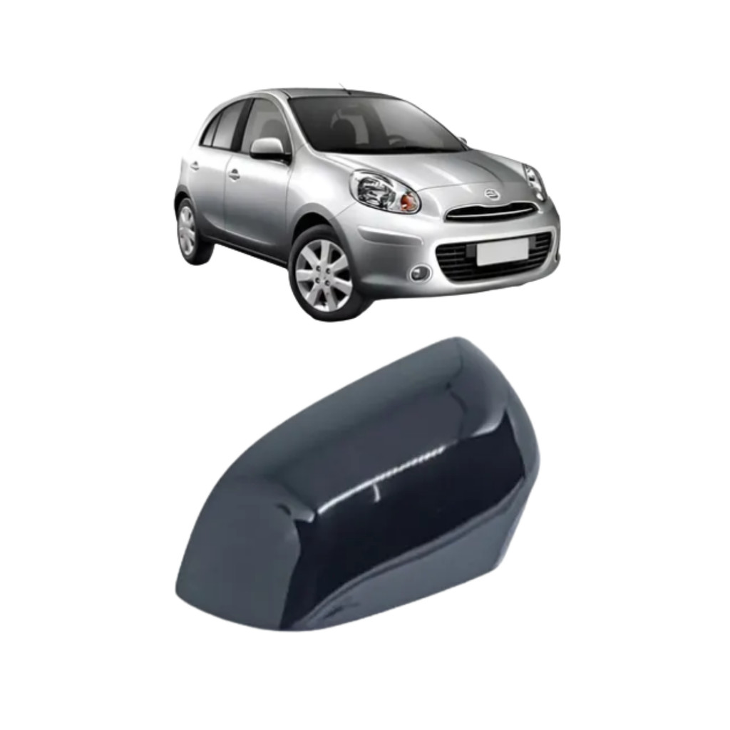 Capa Retrovisor March 2012 a 2016 S/Pisca Black Piano LD