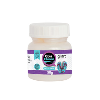 Kit Cola Chinelo 50g + Verniz Chinelo 37ml Gliart (decoupage e customização) em Oferta na Shopee