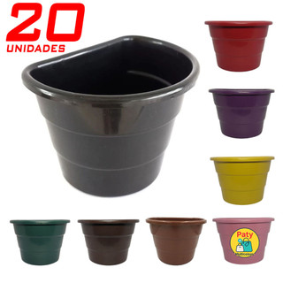 5 a 20 Vasos para plantas arandela parede meia lua flores jardim vertical 3,3L