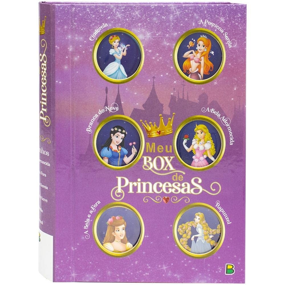 BOX Com 6 Unidades | Princesas | Capa Dura