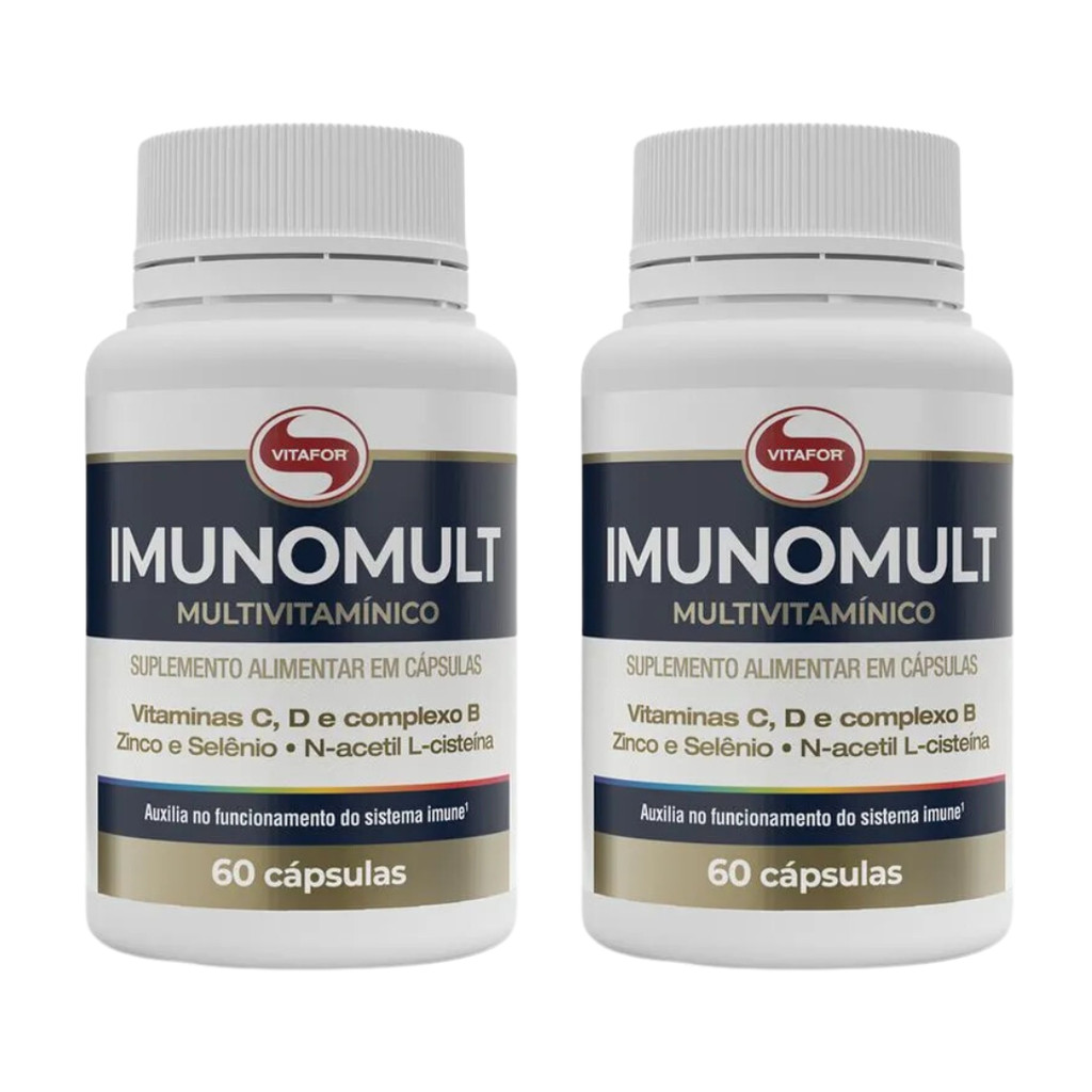KIT 2 MULTIVITAMÍNICO IMUNOMULT - 60 CÁPSULAS - VITAFOR