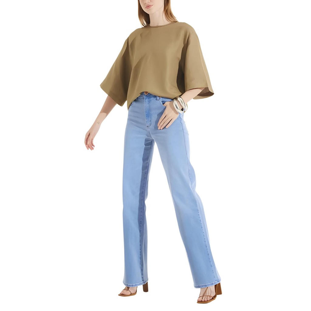 Calça Jeans Feminina Reta Bella Forum